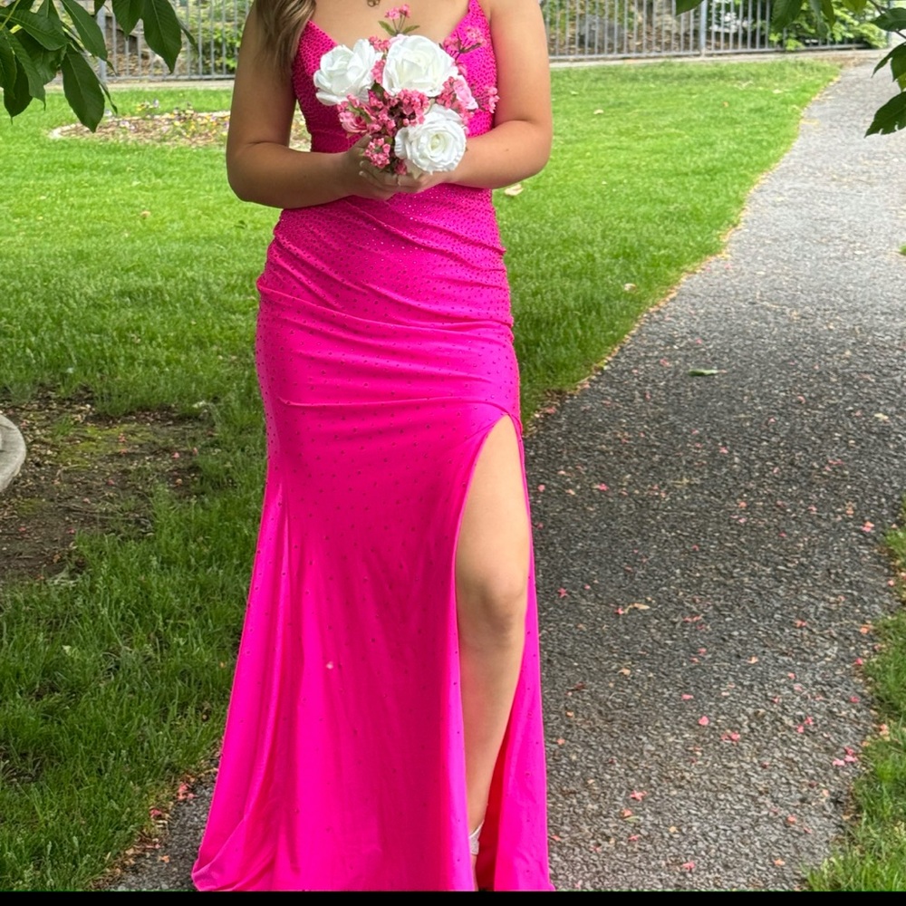 Elegant Pink Evening Gown
